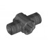 Technic, Axle Connector Hub with Two Bar Holders (Lightsaber Hilt): {титаниево метален}