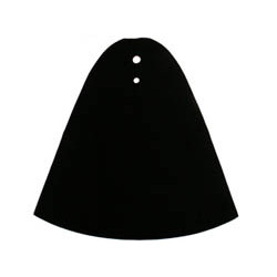 Cloth Cape with 2 Holes, Large Buildable Figures: {черен}