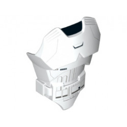 Large Figure Torso with SW First Order Stormtrooper Armor Pattern: {бял}