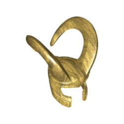 Minifigure, Headgear Helmet with Large Curved Flexible Horns (Loki) : {топло златист}