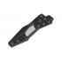 Windscreen 8 x 3 x 1 1/3 Half Right with Two Panes, Pin Hole and Trans-Black Glass: {черен}