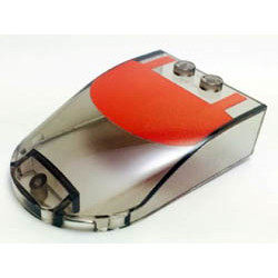 Windscreen 6 x 4 x 1 Curved with Red Roof Pattern: {прозрачно кафяв}