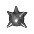 Minifigure, Weapon Spiked Ball / Flail / Mace: {титаниево метален}
