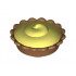 Pie with Bright Light Yellow Cream Filling Pattern : {умерен нуга}