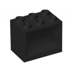 Шкаф 2X3X2: {черен}