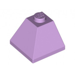 Ъглова тухличка 2X2/45° отвън: {лавандулов}