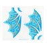 Plastic Wing Dragon with White Spines, Dark Azure and Gold Scrollwork and White Sparkles Pattern, Sheet of 2: {неопределен}