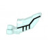 Minifigure, Wing with Clip and Black Lines Pattern (Minifigure Left Side): {прозрачно светло син}