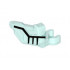 Minifigure, Wing with Clip and Black Lines Pattern (Minifigure Right Side): {прозрачно светло син}