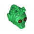 Minifigure, Head Modified SW Rodian Pattern: {тъмно зелен}