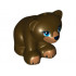 Bear, Friends / Elves, Cub, Sitting with Black Nose, Dark Azure Eyes and Dark Tan Paws and Muzzle Pattern: {тъмно кафяв}