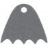 Minifigure, Cape Cloth, Scalloped 5 Points with Single Top Hole (Batman) - Traditional Starched Fabric: {тъмно каменно сив}