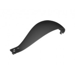 Panel 4 x 4 x 11 Curved Tapered with Clip at Each End: {черен}