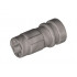 Large Figure Weapon Lightsaber Hilt Half 2L with Axle Hole: {металическо сребрист}