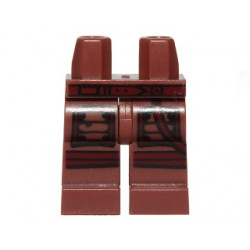 Hips and Legs with Pockets and Dark Red Belt, Strap, and Knee Wrappings Pattern: {червеникаво-кафяв}