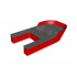 Boat, Hull Giant Bow 40 x 20 x 7, Base with Dark Bluish Gray Boat, Hull Giant Bow 40 x 20 x 7, Top (18913 / 18912): {ярко червен}