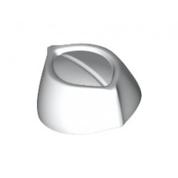 Minifigure, Headgear Cap, Butcher / Food Service : {бял}