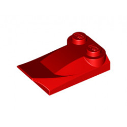 Плочка с извивки 2х3½ : {ярко червен}