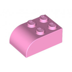 Тухличка 2X3 с арка: {светло пурпурен}
