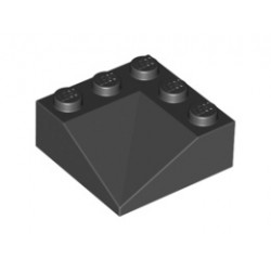 Ъглова тухличка 3X3/22.5° отвърте: {черен}