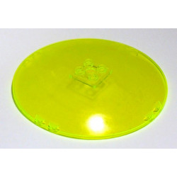 Dish 10 x 10 Inverted (Radar) - Hollow Studs: {прозрачно флуорисциращо зелен}
