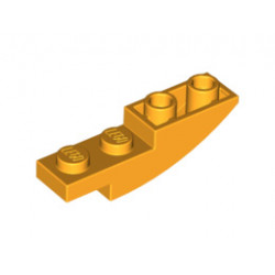 Тухличка 1X4X1 инверсна дъга: {огнено жълто-оранжев}