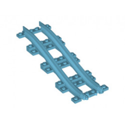 Train, Track Plastic, Narrow, Ramp, 3 Bricks Elevation: {умерено небесносин}