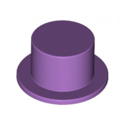 Minifigure, Headgear Hat, Top Hat: {умерено лавандулов}