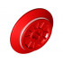 Train Wheel RC Train, Spoked with Technic Axle Hole and Rubber Friction Band : {ярко червен}