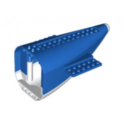 Aircraft Fuselage Aft Section Curved with White Base: {ярко син}