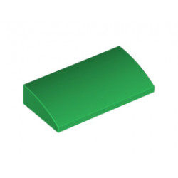 Плочка с дъга 2X4x2/3 : {тъмно зелен}