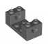 Тухличка 2X4X1 1/3 с Ø4.85 срез : {тъмно каменно сив}