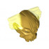 Bionicle Mask of Control with Marbled Trans-Neon Green Pattern: {топло златист}