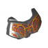 Large Figure Chest Armor Small with Bionicle Lava Beast Pattern: {черен}