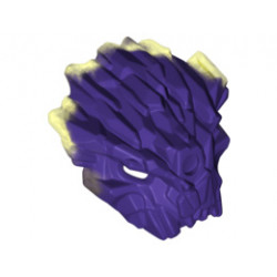 Bionicle Mask of Corruption with Marbled Trans-Neon Green Pattern: {светло виолетов}