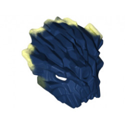Bionicle Mask of Corruption with Marbled Trans-Neon Green Pattern: {земно син}