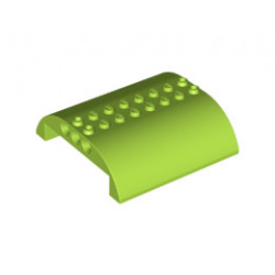 Slope, Curved 8 x 8 x 2 Double : {ярко жълто-зелен}