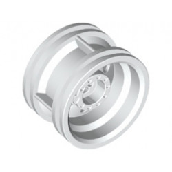 Джанта широка Ø30 X 20 мм с кръстат отвор Ø4.8 мм : {бял}