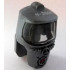 Minifigure, Headgear Hood Hazard Suit with Trans-Black Face Shield and 'S-260C' Pattern: {сребърно метален}