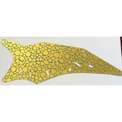 Cloth Wing Triangle 11 x 27.5 Right with Gold Scales Pattern: {пясъчно зелен}