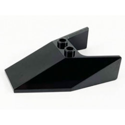 Windscreen 6 x 4 x 1 1/3 with Bottom Tabs and Hollow Studs: {черен}