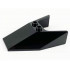 Windscreen 6 x 4 x 1 1/3 with Bottom Tabs and Hollow Studs: {черен}