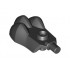 Paw with Stud on Top, Bar on Side and 3 Bar Holders on Bottom: {черен}