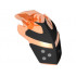 Hero Factory Helmet Visor with Clip with Face Guard Pattern Type 4: {прозрачно флуорисциращо червеникаво оранжев}