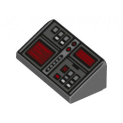 Покривна плочка 1X1x2/3, No. 6: {тъмно каменно сив}