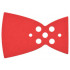 Minifigure, Cape Cloth, Rounded Bottom and Straight Collar: {ярко червен}