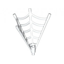 Minifigure, Weapon Spider Web, Half-Cone Shaped: {бял}