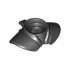 Minifigure, Armor Shoulder Pads Rounded with Neck Protection and Clip on Back: {черен}