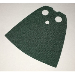 Minifigure Cape Cloth, Standard - Traditional Starched Fabric - 3.9cm Height: {земно зелен}