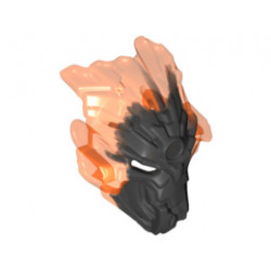 Bionicle Mask Umarak Hunter with Marbled Trans-Neon Orange Pattern: {титаниево метален}